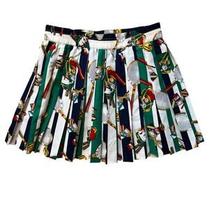 Vintage Liz Claiborne LizSport Pleated Tennis Skirt Large Preppy Stripes